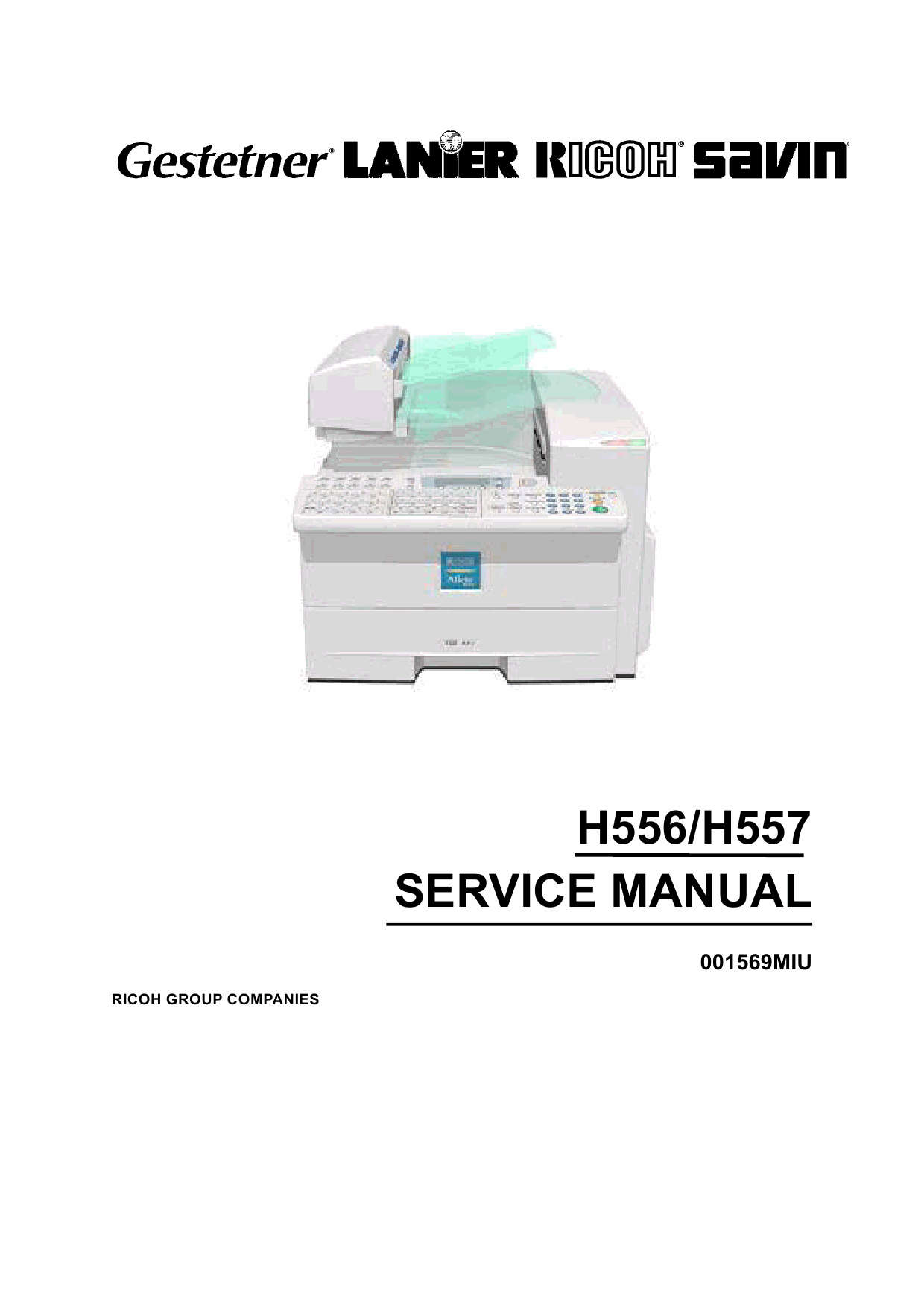 RICOH Fax 4410 4420 4430 H556 H557 Service Manual-1
